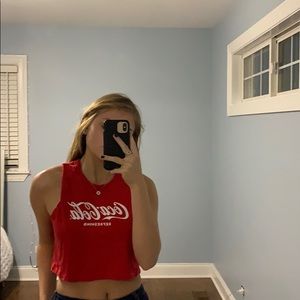 Coca-cola cropped tank top